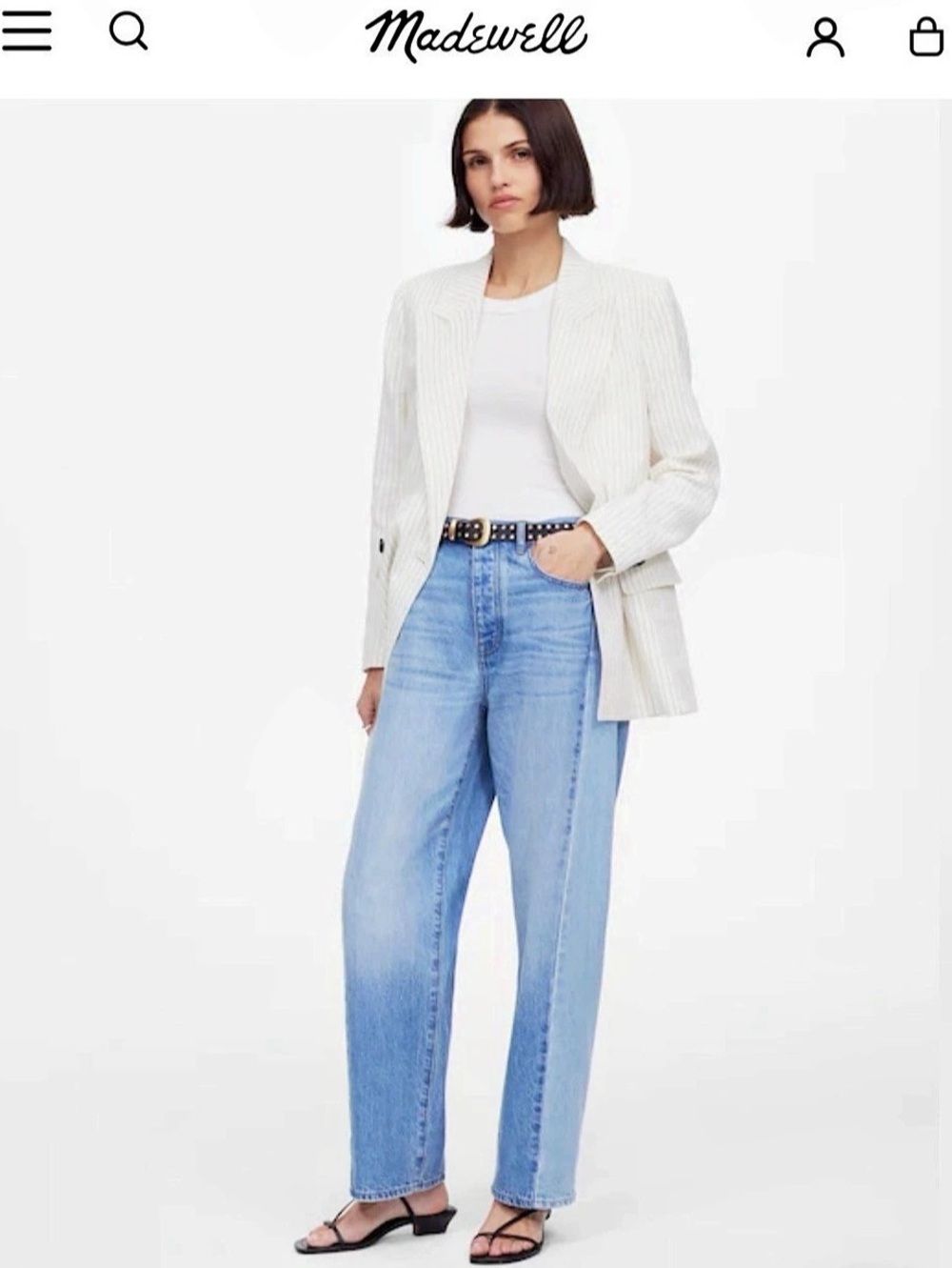 Madewell Light Blue Pieced Jeans